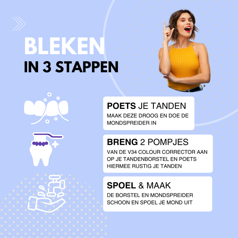 Hoe bleken met paarse tandpasta?