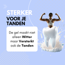 De PAP+ gel maakt tanden sterker met de complete tandenbleek set